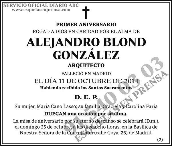 Alejandro Blond González